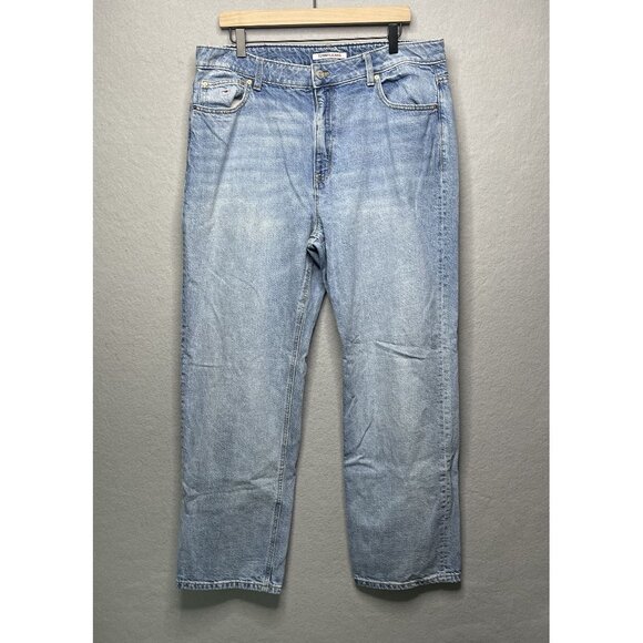 Tommy Jeans Womens Light Wash Denim Straight Leg Jeans Size 16 - Picture 1 of 9